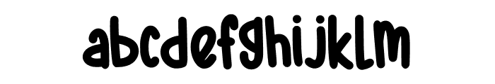 Lazy Frogs Font LOWERCASE