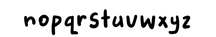 Lazy Notes Bold Font LOWERCASE