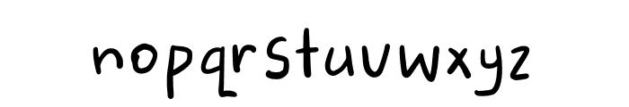 Lazy Notes Font LOWERCASE