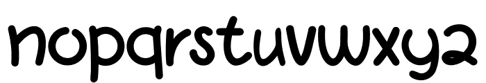 Lazy animal Font LOWERCASE