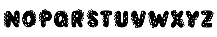 Lazy dino Font UPPERCASE