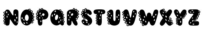 Lazy dino Font LOWERCASE