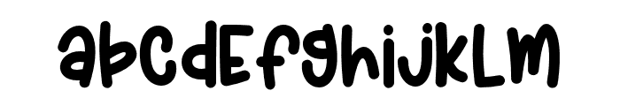 LazzyDog-Regular Font LOWERCASE