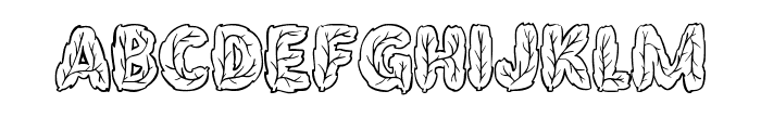 Leaf Font By Squeeb Cre Regular Font UPPERCASE