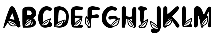 Leaf Fun Regular Font UPPERCASE