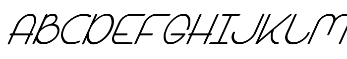 Leaf Italic Font UPPERCASE
