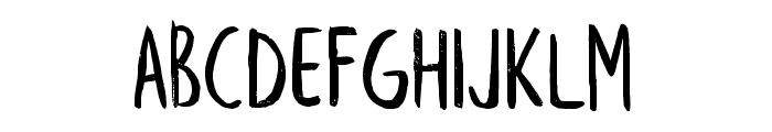 Leafy Font LOWERCASE