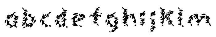 Leaves Font LOWERCASE