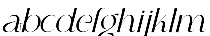 Leficus Italic Font LOWERCASE