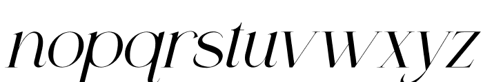 Leficus Italic Font LOWERCASE