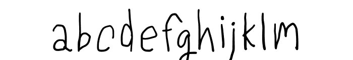 LeftHand Semibold Font LOWERCASE