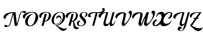 Leftis Thin italic Font UPPERCASE