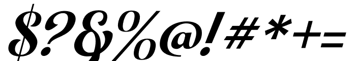 Leftis regular italic Font OTHER CHARS