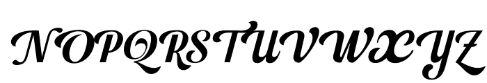 Leftis regular italic Font UPPERCASE