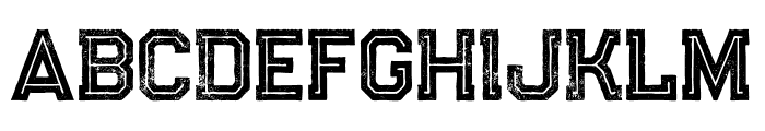 Legacy Inline Grunge Font UPPERCASE
