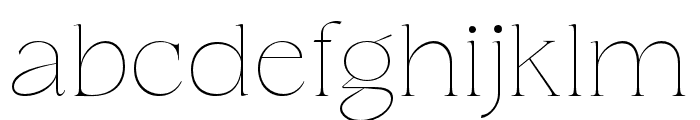 Legquinne-Thin Font LOWERCASE