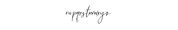 Lemonlove Script Regular Font LOWERCASE