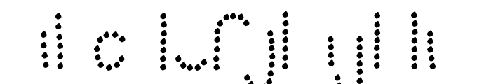 Lemony Zest Dots Font LOWERCASE