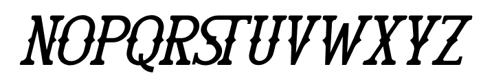 Lemunost Western Italic Font UPPERCASE