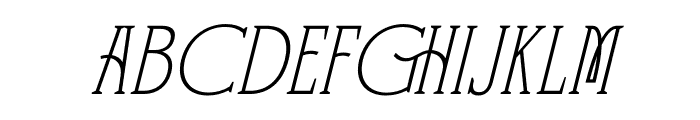 Lenorha Italic Font LOWERCASE