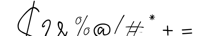 Lentera Signature Font OTHER CHARS