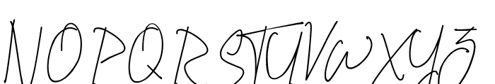 Lentera Signature Font UPPERCASE