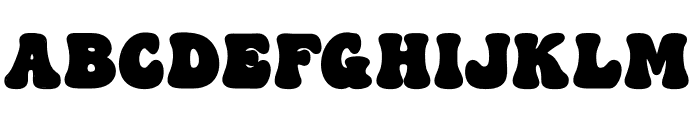 Leopard Groovy Font UPPERCASE