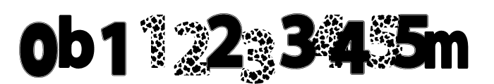 Leopard Print Font LOWERCASE