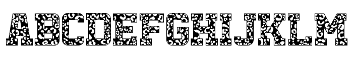 Leopard Varsity Font LOWERCASE