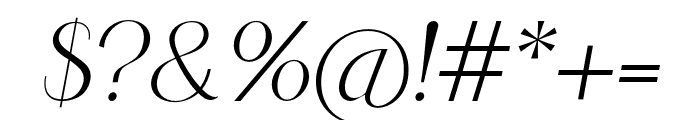 LeotaDream-Italic Font OTHER CHARS
