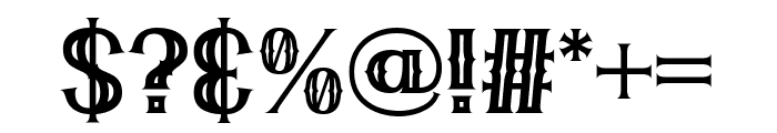 Leova Carved Font OTHER CHARS