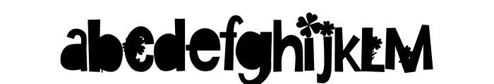 LeprechaunKissesCF Font LOWERCASE