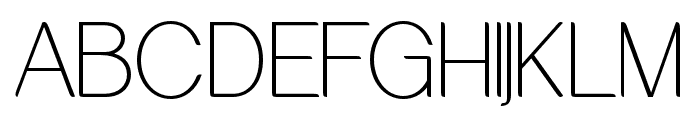 Lepston Thin Font UPPERCASE