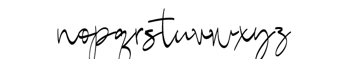 LerasedSignature-Regular Font LOWERCASE