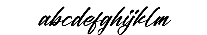 Less Bright Italic Font LOWERCASE