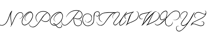 Less Calligraphy Font UPPERCASE