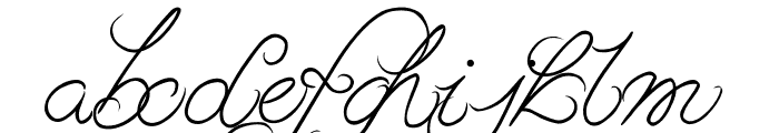 Less Calligraphy Font LOWERCASE
