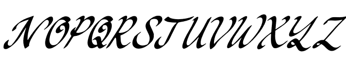 Lesstari Menandy Italic Font UPPERCASE