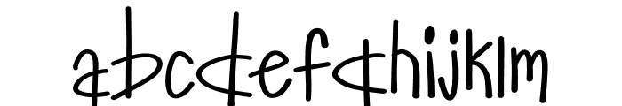 Let go Font LOWERCASE