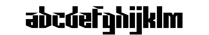 Leterghetic Font LOWERCASE
