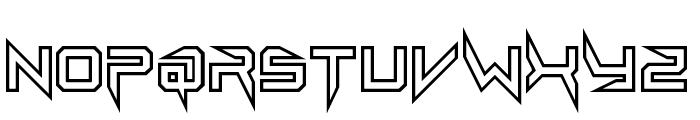 Lethal Injector Hollow Regular Font LOWERCASE