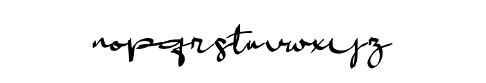 Letherale Script Font LOWERCASE