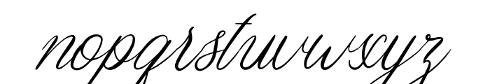Letter Calligraphy Font LOWERCASE