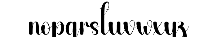 Letter Space Font LOWERCASE