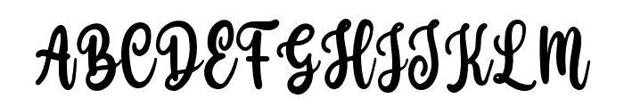 LetterCute-Regular Font UPPERCASE