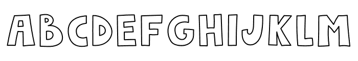 LetterGameLine Font LOWERCASE