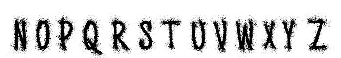 Lettering Splatter Font UPPERCASE