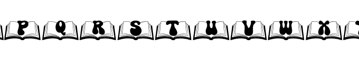 Letters of Literacy Font UPPERCASE