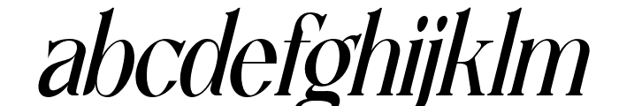 Lettertype-Italic Font LOWERCASE