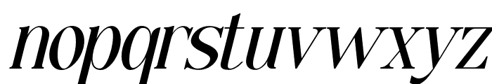 Lettertype-Italic Font LOWERCASE